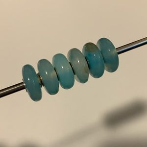 Blue Agate Beads Trollbeads